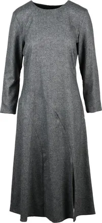 Emme Di Marella Emme DI Marella, Kleedjes, Dames, Grijs, M, Wol, Flared Jurk