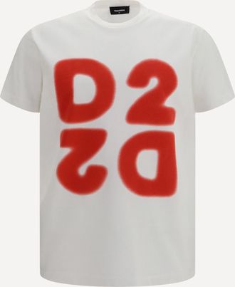 Dsquared2 Cotton printed T-shirt Male XXL