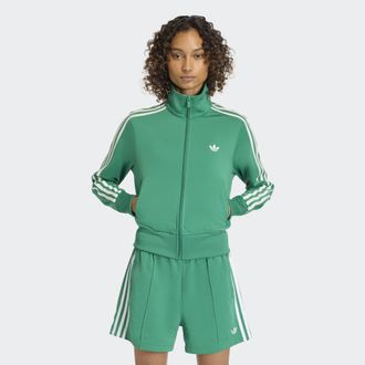 adidas Trainingsjacke ADIDAS ORIGINALS FIREBIRD CLASSIC, Damen, Gr. XXL, bold gr&uuml;n, wei&szlig;, Obermaterial: 100% Polyester, Jacken Trainingsjacke, FIREBIRD, regu