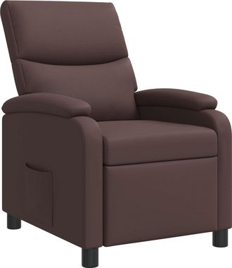vidaXL Recliner Marr&oacute;n Cuero Sint&eacute;tico Vidaxl