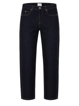 Isabel Marant Deep Blue Cotton Denim Trousers with Classic Five-Pocket Design