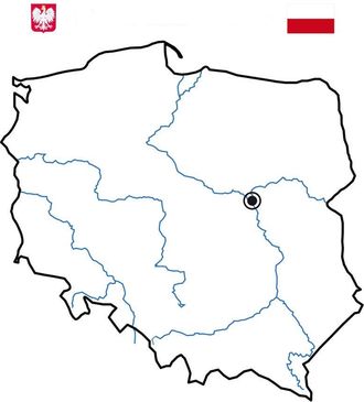 OEM Superponer Tablero Magn&eacute;tico Mapa Contorno Polaco