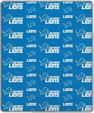 Pegasus Sports Detroit Lions Nfl Team Repeating Logo Fleece Throw