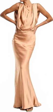 Asos Womens Sleeveless Maxi Dress In Brown