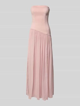 Unique Abendkleid in Falten-Optik in Rosa, Gr&ouml;&szlig;e 44