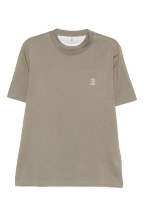 Brunello Cucinelli CLASSIC BRANDED COTTON T SHIRT Size: XL, colour: VA