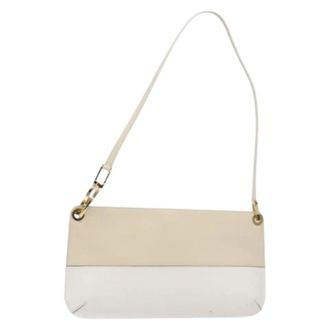 Ferragamo Tweedehands leren handtassen - Dames - Pre-owned - Beige - Maat: ONE Size Leer