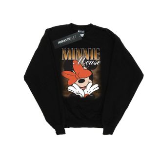 Disney Dames/Dames Minnie Mouse Bow Montage Sweatshirt (Zwart)