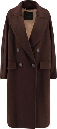 Max Mara Double-breasted jas - Dames - Mantel - Zwart - XS - Wol - Jassen