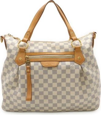 Louis Vuitton Ivory Damier Azur Canvas Pvc Coated Canvas Handbag Tote Bag (Pre-Owned)