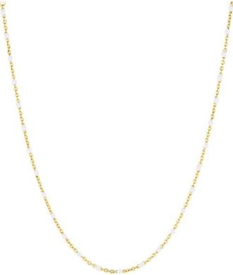Set & Stones Kaz Necklace in Gold /White at Nordstrom, Size 16