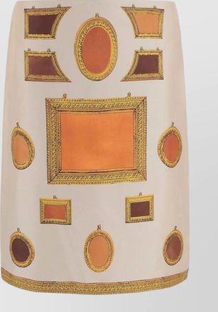 Versace silk knee-length skirt