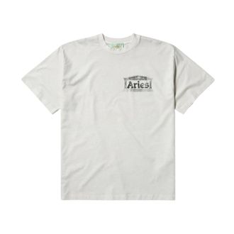 Aries T-Shirts, male, White, L, Vintage Temple Tee