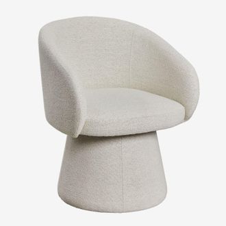 Sklum Sklum - Pack De 2 Sillas De Comedor Giratorias Con Reposabrazos Tapizadas Flavian