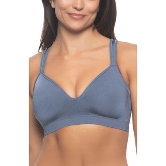 Felina Adaptive Cup Wire Free T-Shirt Bra in Vintage Indigo at Nordstrom Rack, Size X-Large