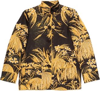 F.R.S. For Restless Sleepers Yellow Regular Floral Shirt