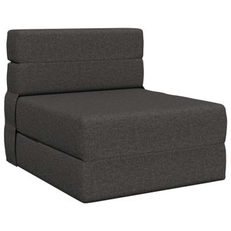 vidaXL Sof&aacute; Cama Plegable Gris Oscuro 70 X 80 X 60 Cm Tela Vidaxl