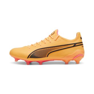 Puma Womens KING ULTIMATE FG/AG Football Boots - Orange Felt - Size UK 7