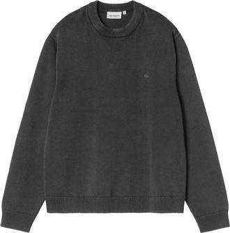 Carhartt Work in Progress Kori Sweater - Heren - Ronde hals truien - Zwart - L - Katoen - Truien & Vesten