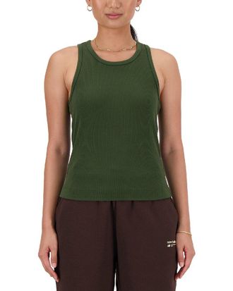 New Balance Linear Heritage Rib Knit Racer Tank