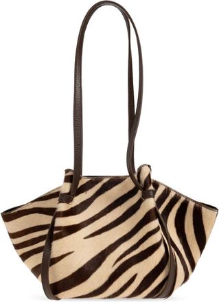 Yuzefi Tassen, Dames, Bruin, ONE Size, Leer, Mochi Schoudertas