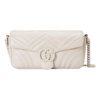 Gucci (WMNS) Gucci GG Marmont Matelasse Shoulder Bag White 734814-DAAAI-9022