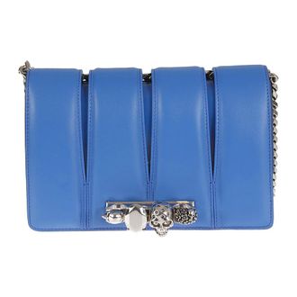 Alexander McQueen The Slash - female - Alexander McQueen - Cross Body Bags - Blue - ONE SIZE - Bags