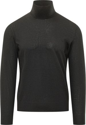 Ermenegildo Zegna Black Turtle Neck Sweater
