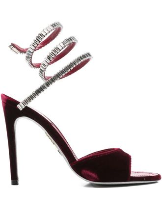 Rene Caovilla 105mm Cleo Spark sandals - Red