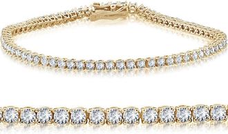 Pompeii3 5Ct Diamond Tennis Bracelet 14k Gold Lab Grown 7