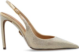 Dolce & Gabbana Schoenen met glinsterende kristallen - Dames - Pumps - Geel - 39 EU - Leer - Schoenen