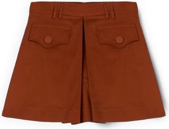 Motivi Short Shorts - Dames - Bermuda - Oranje - 2XS - Katoen - Korte Broeken