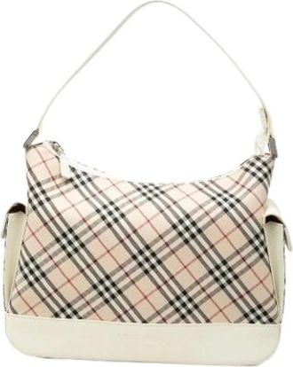 Burberry Pre-owned Canvas Shoulder Bag - Dames - Vintage Schoudertas - Beige - ONE Size - Vintage