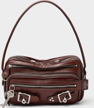 Acne Studios Womens Camero leather-strap handbag