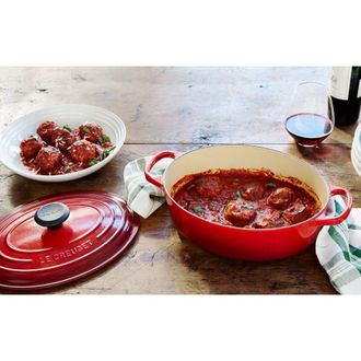 LE CREUSET Signature - Fuente Ovalada Con Tapa, 8,9 L De Capacidad, Volc&aacute;nica
