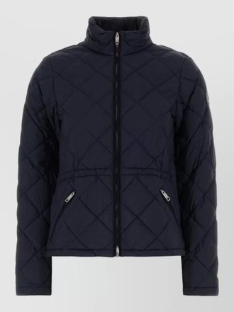 Burberry nylon jacket high collar quilted design