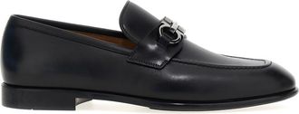 Ferragamo Black Slip On Loafers