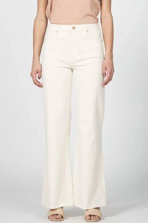 Dear John Denim Fiona High Rise Wide Leg Jeans In Wheat