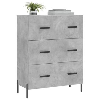 Berkfield Home Sideboard Concrete Grey 69.5x34x90 cm Engineered Wood