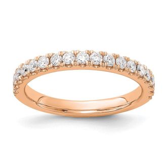 Diamond2Deal 14k Gold Lab Grown Diamond Wedding Band Ring 1/2Ct Clarity- VS Color- D-E