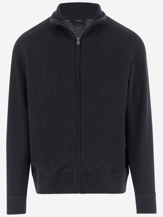 Vince katoenmix trui met rits