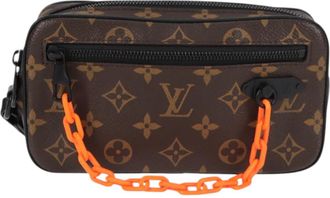 Louis Vuitton Volga Brown Canvas Clutch Bag (Pre-Owned)