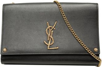 Saint Laurent Pre-owned Saint Laurent Medium Smooth Calfskin Braided Monogram Kate Crossbody Ladies 7ESXPEITZL7K3QRE