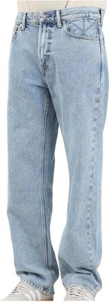 Calvin Klein Jeans Signature 90s Straight Jeans - Heren - Regular Fit Jeans - Blauw - W34 - Katoen - Jeans