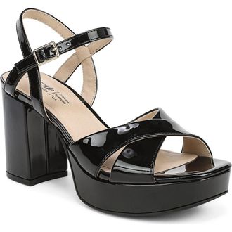 Life Stride Alice Platform Sandal - Wide Widths Available in Black at Nordstrom, Size 8.5