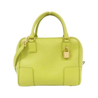 Loewe Pre-owned Handbags, female, Yellow, Size: ONE SIZE Pre-owned Amazona Handbag