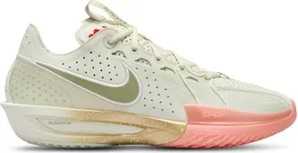 Nike Mens Air Zoom G.T. Cut 3 - Basketball Shoes Green/Green/Gold Size 11.0