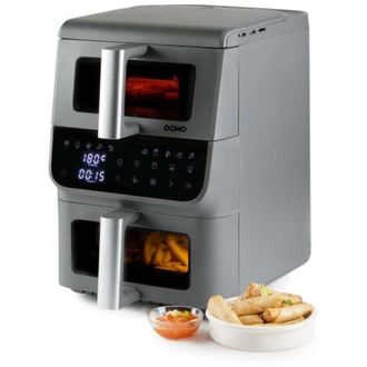 Domo Freidora Sin Aceite - Domo - Airfryer Do550fr - Doble Caj&oacute;n 3,5 L + 6,5 L - 10 Programas - 2500 W