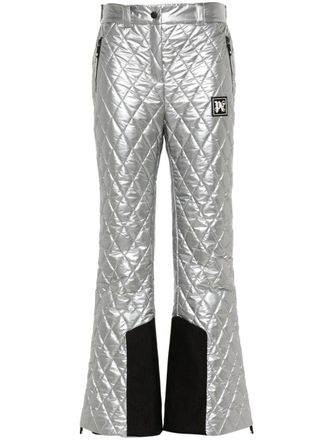Palm Angels Pantaloni da sci Reflective trapuntati - Argento