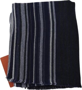 Missoni Winter Scarves, male, Multicolor, Size: ONE SIZE Striped Wool Scarf with Logo Embroidery